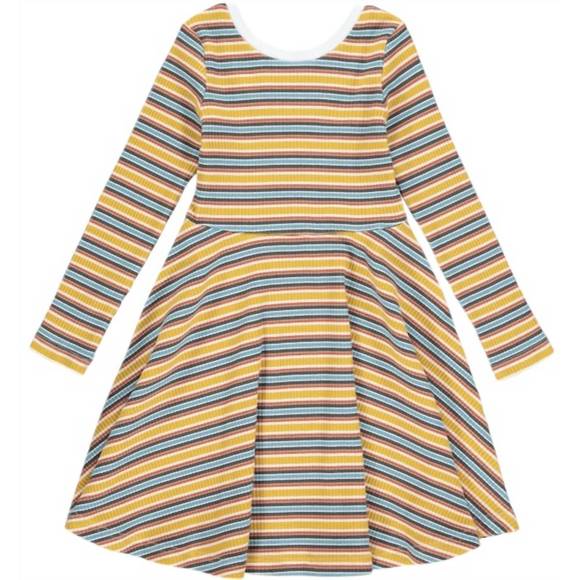 VIGNETTE Other - NEW VIGNETTE girl's abbey jersey dress in gold mult-stripe